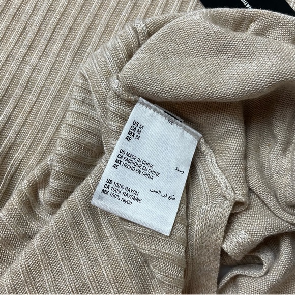 ❌ SOLD INC Ribbed Duster Cardigan, Longline Open Front, Pockets. Oatmeal, Size M - Picture 9 of 10